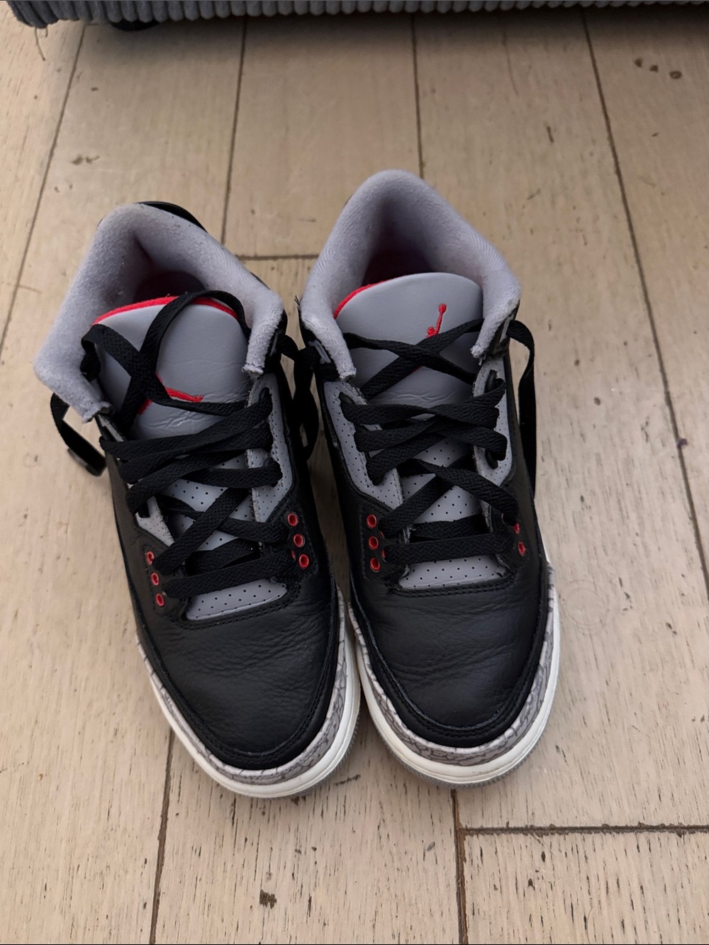 JORDAN 3 RETRO OG GS 'BLACK CEMENT'